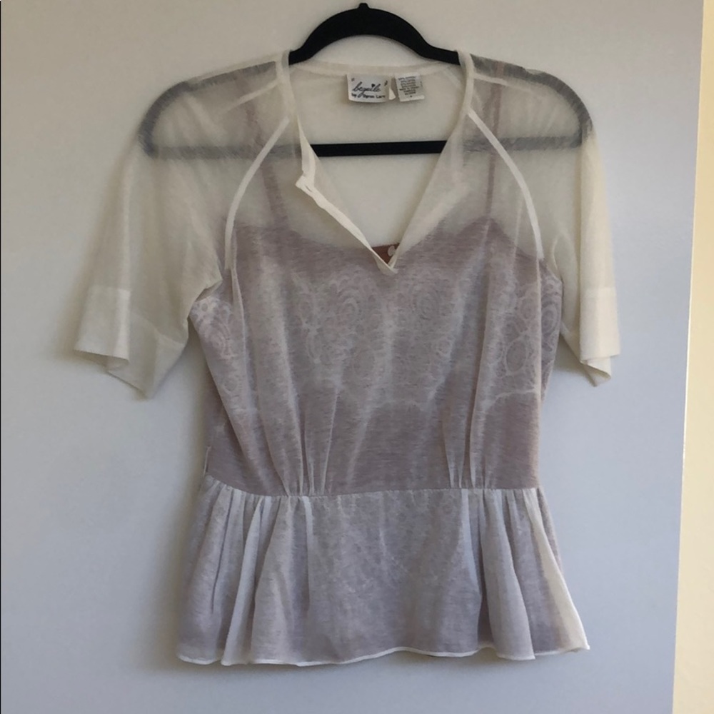Anthropologie Byron Lars Peplum Top